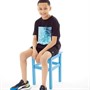 French Connection Ensemble T-shirt et short Garçon Réflexion Noir