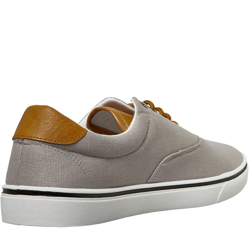 French Connection Mens Deck Canvas Pumps Grey