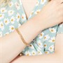 French Connection Womens Cuban Bracelet Gold