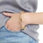 French Connection Womens Translucent Resin Bracelet Gold