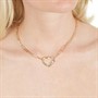 French Connection Womens Enamel Heart Necklace Multi