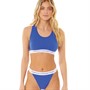 French Connection Womens Crop Top And Briefs Ceramic Blue