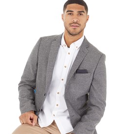 Mens light best sale grey wool blazer