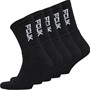 French Connection Mens FCUK Five Pack Crew Socks Black