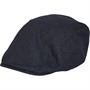 French Connection Mens FC Herringbone Flat Cap Marine/Black
