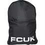 French Connection Mens FCUK Big Logo Rucksack Black/White