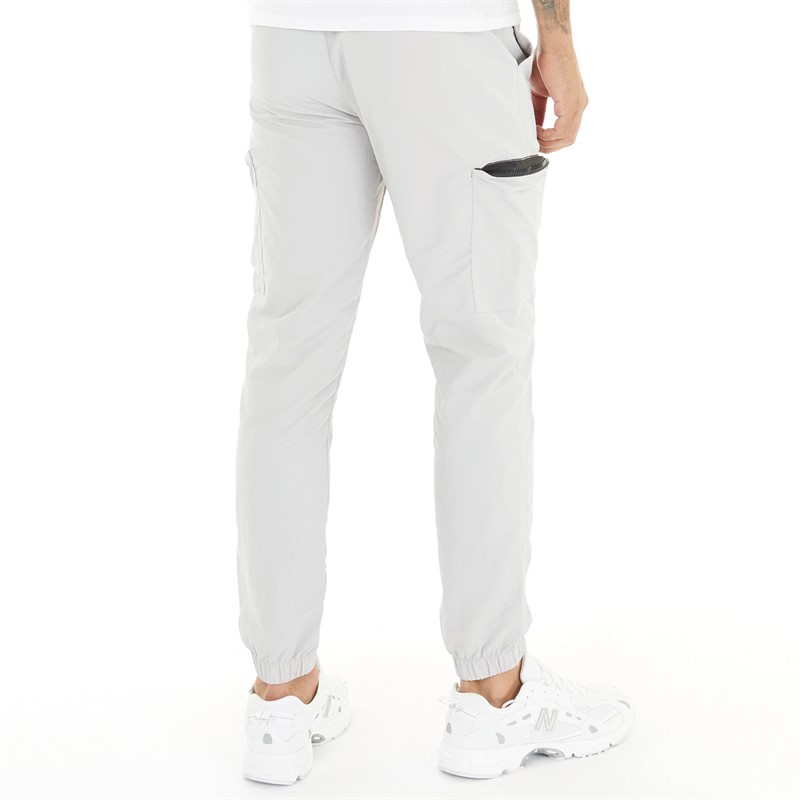French Connection Mens Combat Tech Trousers Light Grey