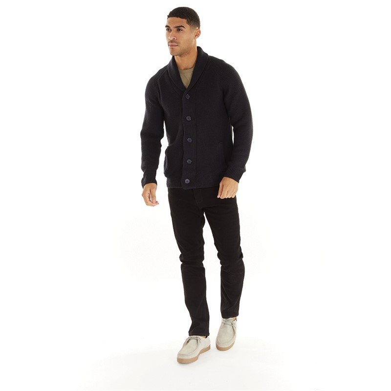 Buy French Connection Mens Stitch Shawl Cardigan Marine