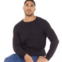 French Connection Mens Space Twist Crew Neck Jumper Marine/Chateaux