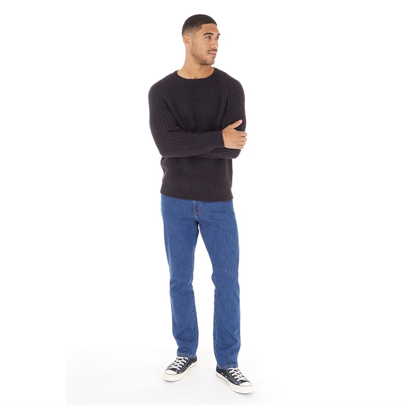 Buy French Connection Mens Space Twist Crew Neck Jumper Marine Chateaux