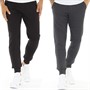 French Connection Jogging Pantalons Homme - Pacquet Double - Noir/Gris Mélange