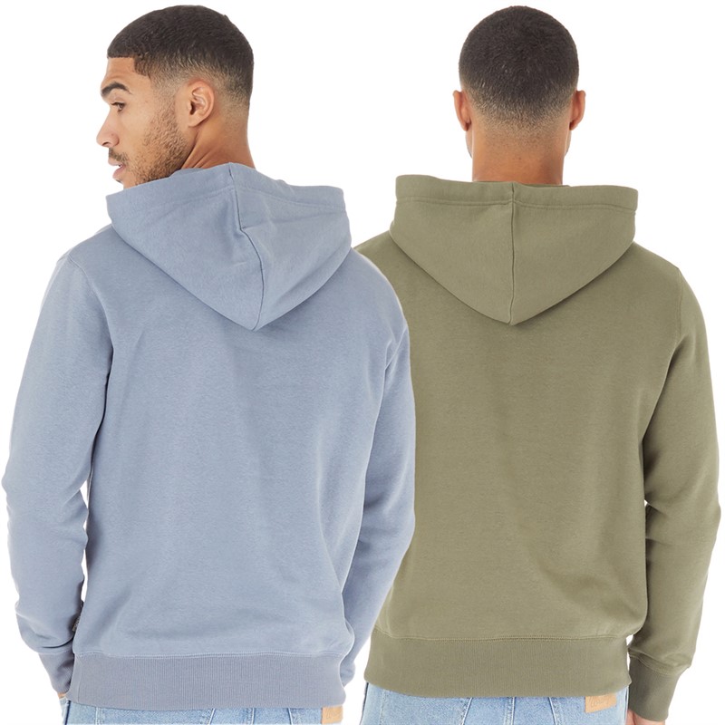 Buy French Connection Mens Two Pack Script Hoodies Light Blue
