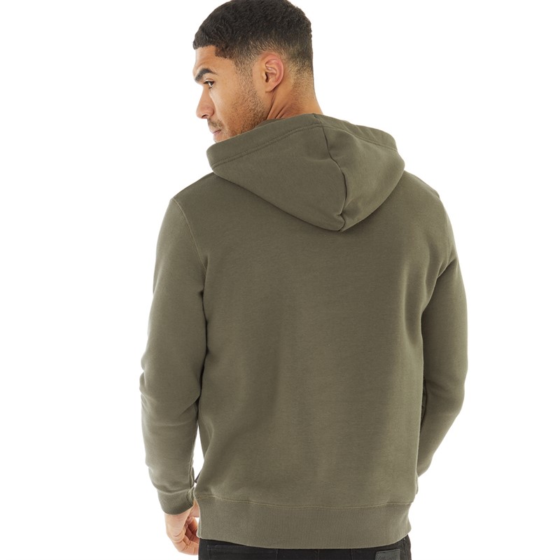 French Connection Mens Overhead Hoodie Khaki