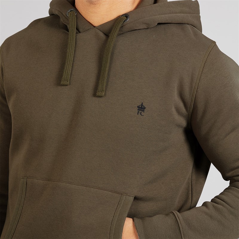 French Connection Herren Kapuzenpullover Khaki