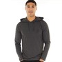 French Connection Mens Crown Hooded Top Charcoal Melange