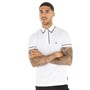 French Connection Mens Piping Polo White/Marine