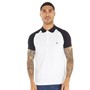 French Connection Mens Raglan Polo White/Marine
