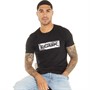 French Connection Mens Box Camo T-Shirt Black/Camo/Black