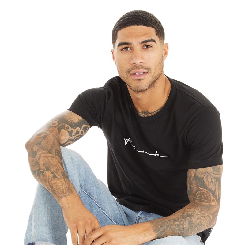 French Connection Mens Scribble T-Shirt Black/White