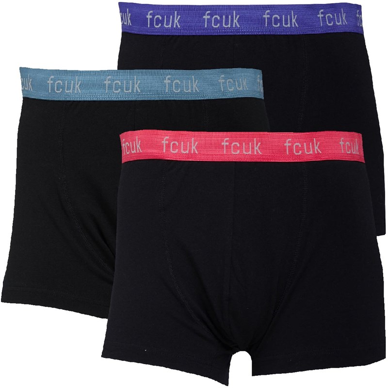 Buy French Connection Mens Plus Size Core FCUK Three Pack Boxers FCUK2