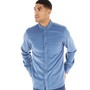 French Connection Mens Cord Long Sleeve Shirt Mid Blue