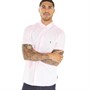 French Connection Mens Oxford Short Sleeve Shirt Soft Pink