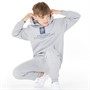 French Connection Boys Label Tracksuit Grey Marl