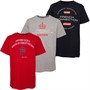 French Connection Boys Combo Three Pack T-Shirts Grey Marl/Navy/Red