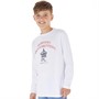 French Connection Boys Arch Long Sleeve Top White