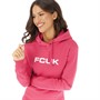 French Connection Womens FCUK Hoodie Virtual Pink