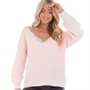 French Connection Womens Vee Jumper Soft Pink