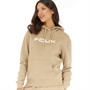 French Connection Womens FCUK Hoodie Camel/White