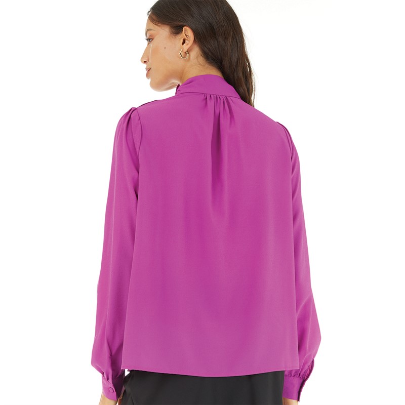 French Connection Womens Turtle Button Top Aurora Purple