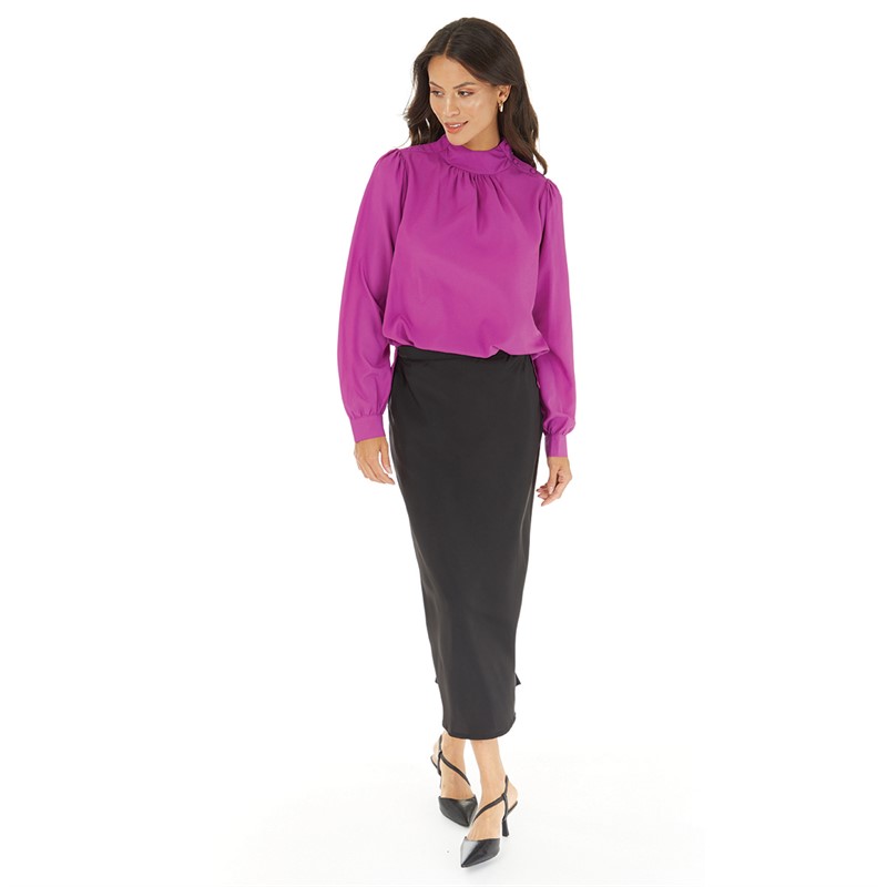 French Connection Womens Turtle Button Top Aurora Purple