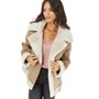 French Connection Womens Faux Aviator Jacket Taupe