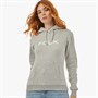 French Connection Womens FCUK Hoodie Light Grey Melange/White