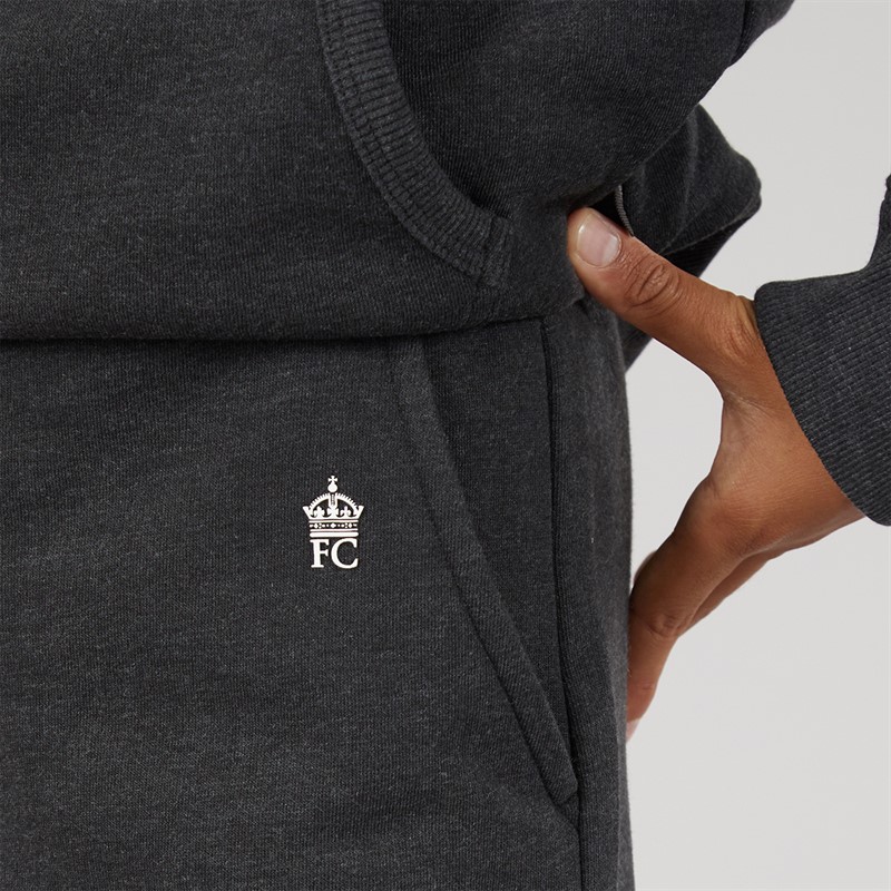 French Connection Boys Tracksuit Set Charcoal Mel/White