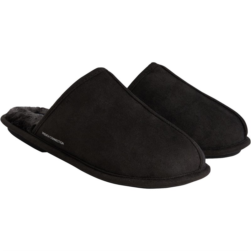 Buy French Connection Mens Mule FC Slippers Charcoal