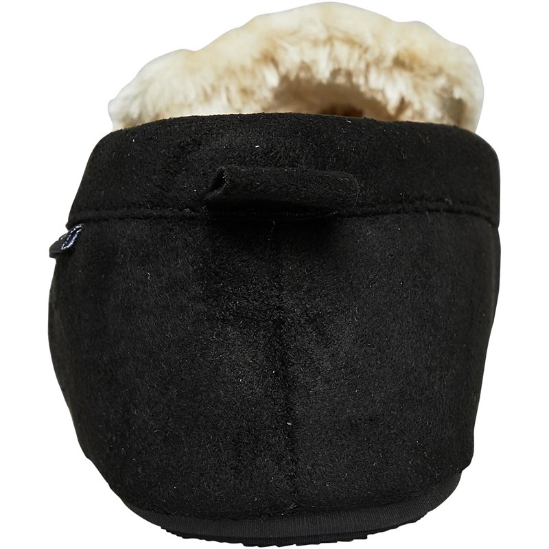 French Connection Mens Mocassin Slippers Black