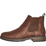 French Connection Mens Suede Cleated Chelsea Boots Brown