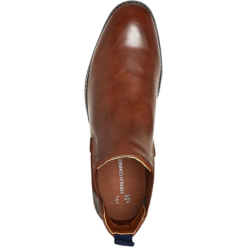 Buy French Connection Mens Casual Chelsea Boots Tan