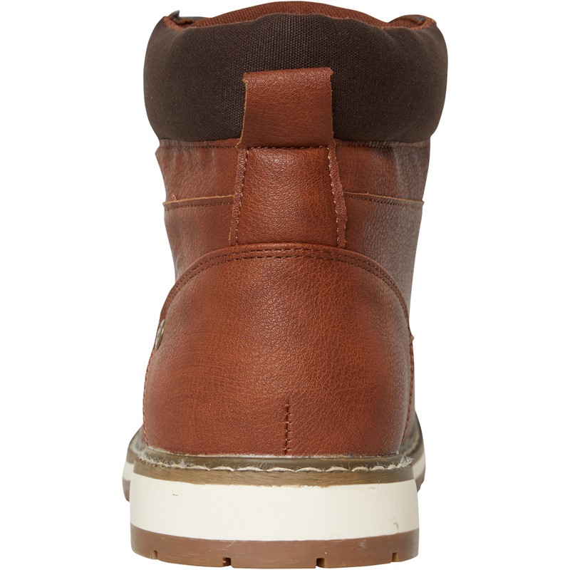 French Connection Mens Worker Boots Conker