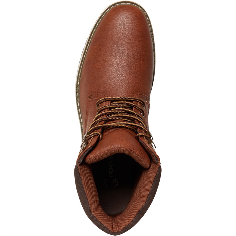 French Connection Mens Worker Boots Conker