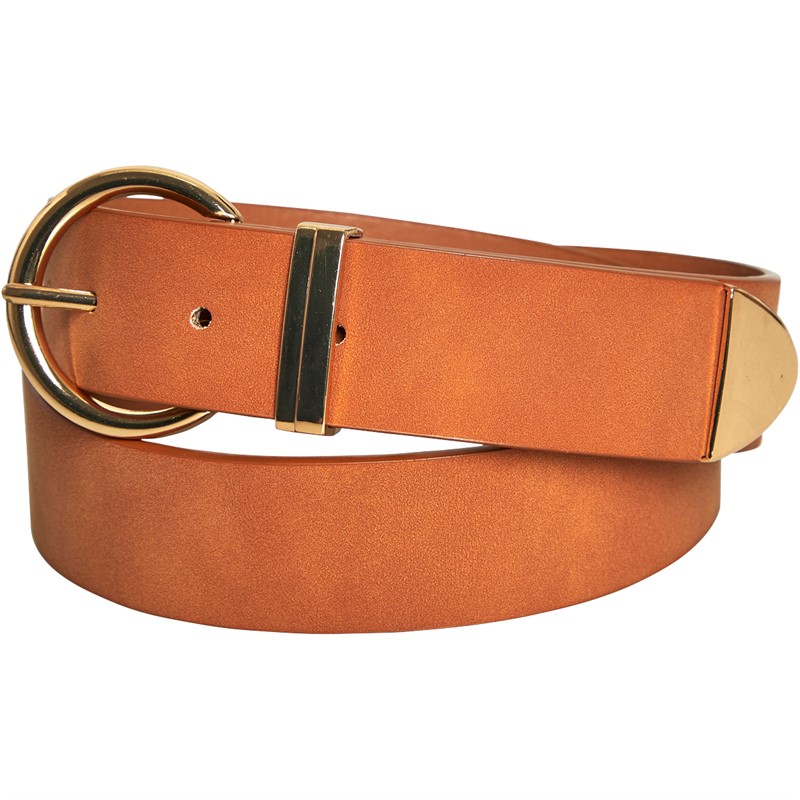 French Connection Womens PU Belt Tan