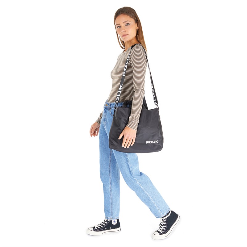 French Connection Womens Gym Bag Black