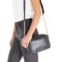 French Connection Womens PU Leather Across Body Bag Black