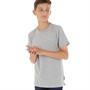 French Connection Boys Crew T-Shirt Light Grey Melange