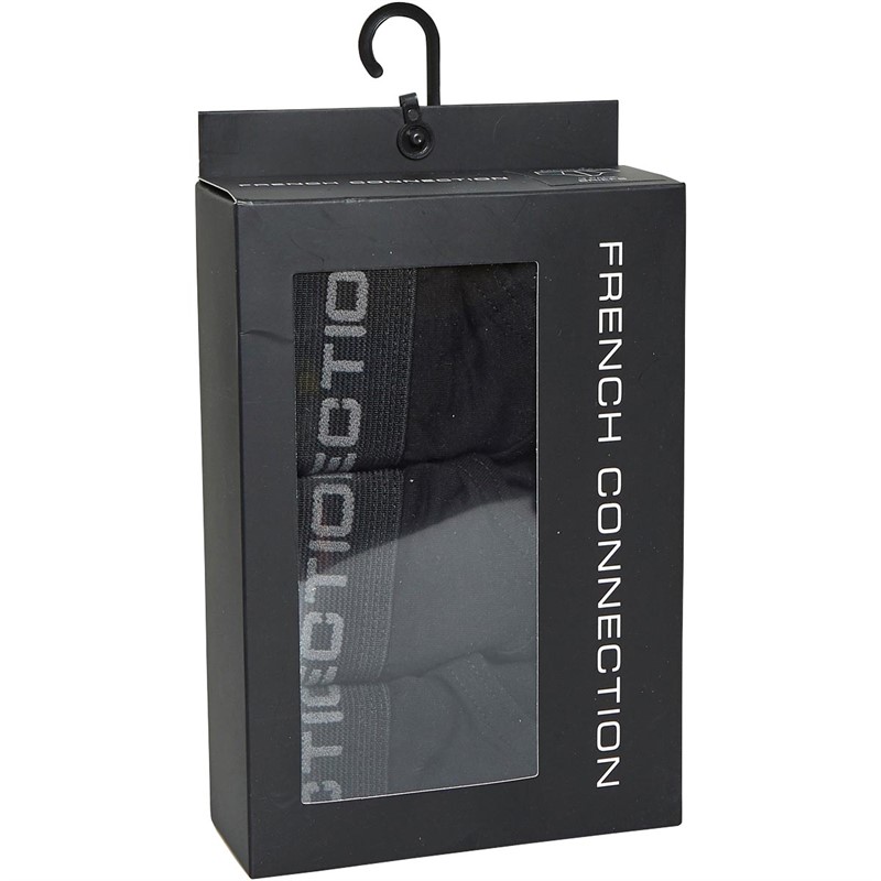French Connection Mens FC Three Pack Briefs Black
