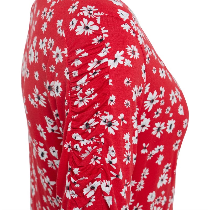 French Connection Womens Vee Flippy Dress Poppy