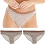 French Connection Womens Three Pack Briefs Cadie Print/Cadie Print/Cadie Print